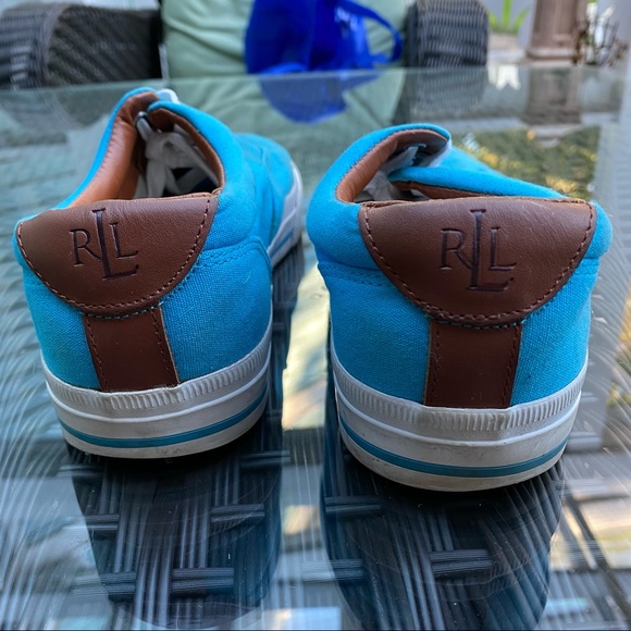 Ralph Lauren Veeta Canvas Fashion Tennis Shoes - Picture 6 of 10